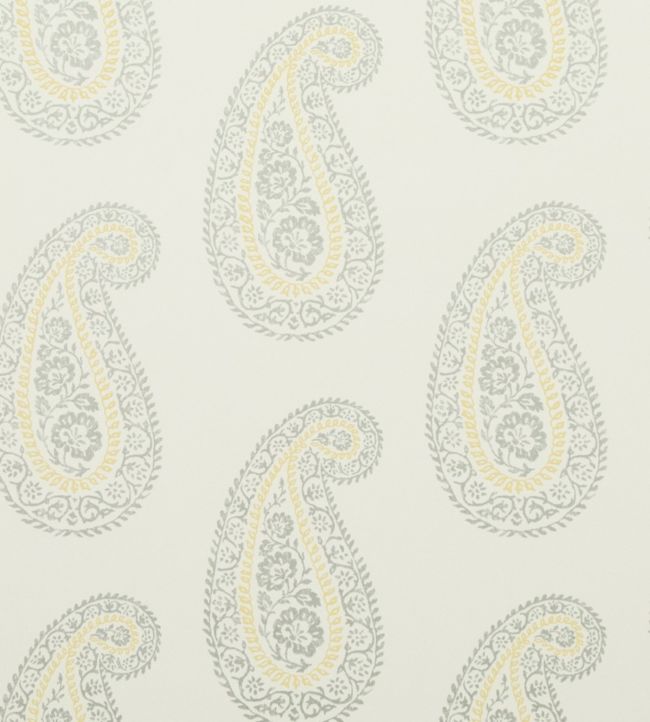 PW78036/2 - Madira Wallpaper - Grey/Yellow - Baker Lifestyle