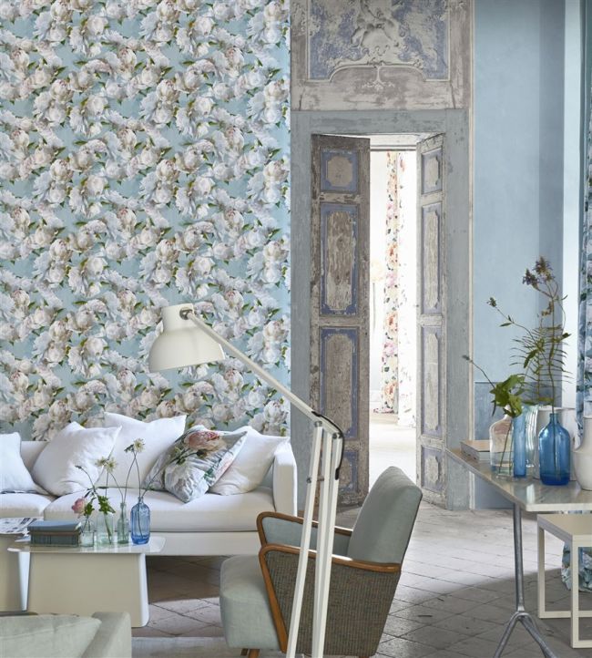 Peonia Wallpaper - Ivory - PDG1094/02 - Designers Guild