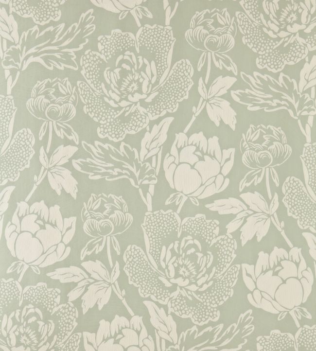 Peony Wallpaper - Green - 2313 - Farrow & Ball