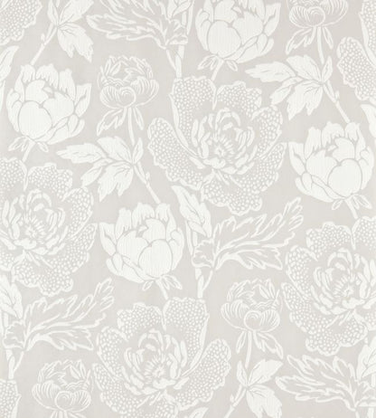 Peony Wallpaper - White - 2301 - Farrow & Ball