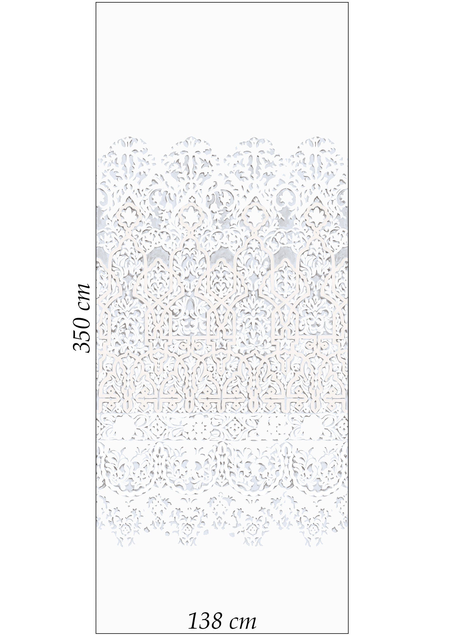 Petra Wallpaper - Rock Salt - Lewis & Wood