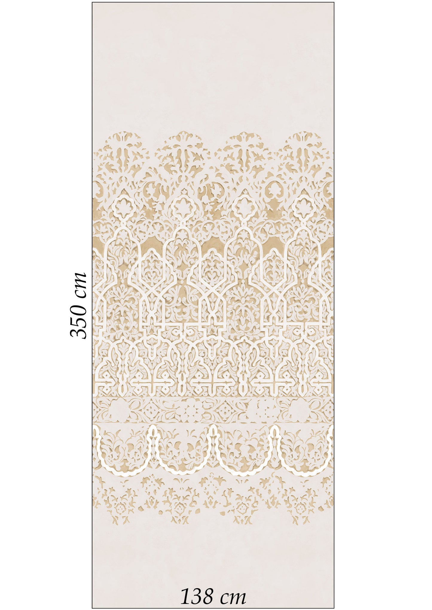 Petra Wallpaper - Sand - Lewis & Wood