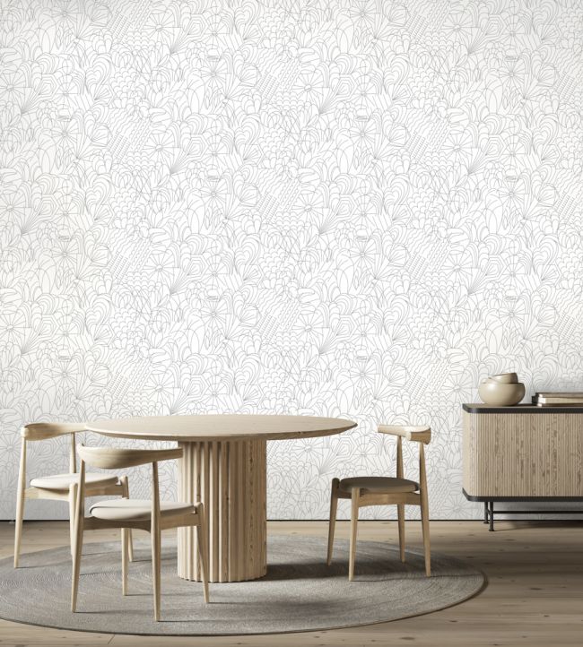 Pop Room Wallpaper - White