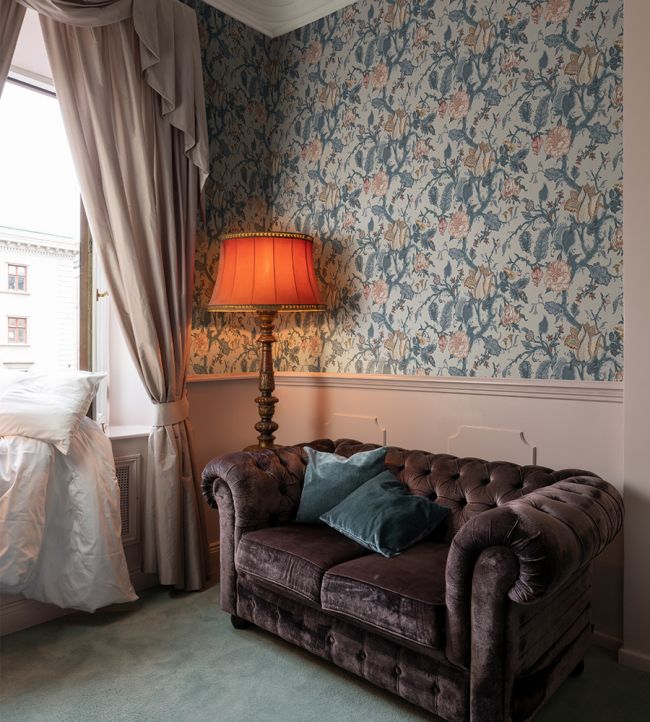 Carnaby Room Wallpaper - Blue