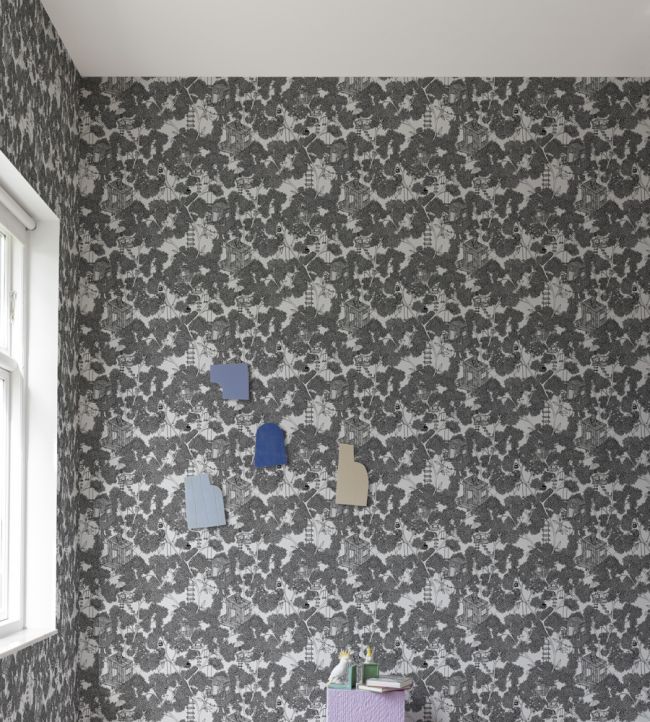 Treehouse Room Wallpaper 2 - Gray