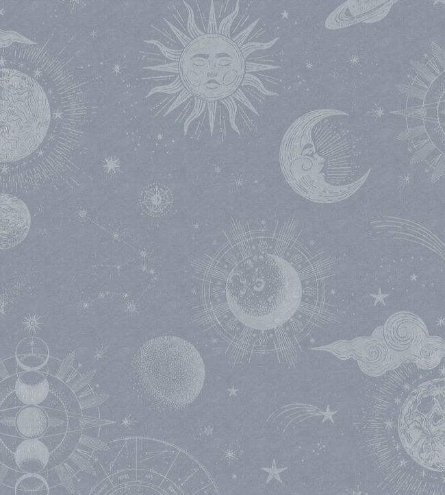 Planetarium Nursey Wallpaper - Blue