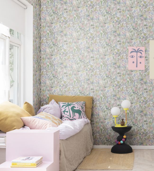 Poppy Meadow Room Wallpaper 2 - Pink