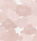 Happy Clouds Nursey Wallpaper - Pink