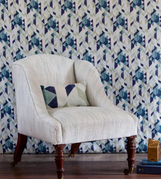 Lluvia Room Fabric - Silver