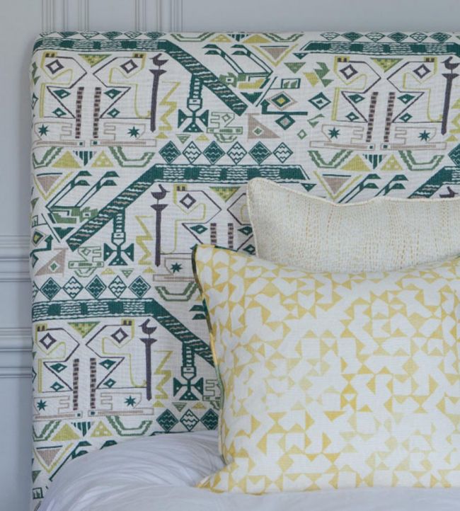 Inca Room Fabric - Green