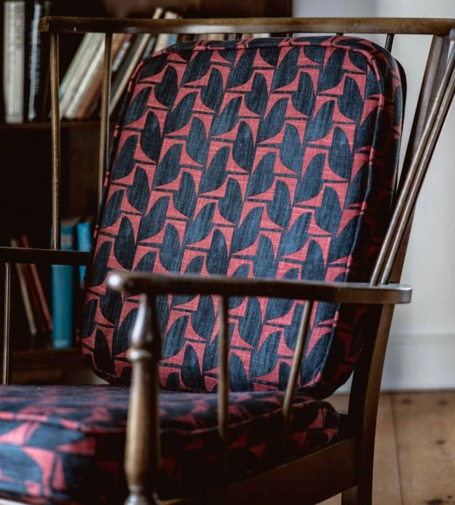 Goldfinch Room Fabric - Red