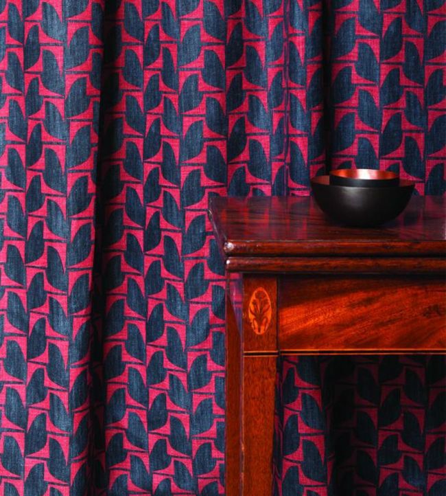 Goldfinch Room Fabric - Red