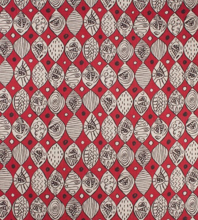 Katanga Fabric - Red
