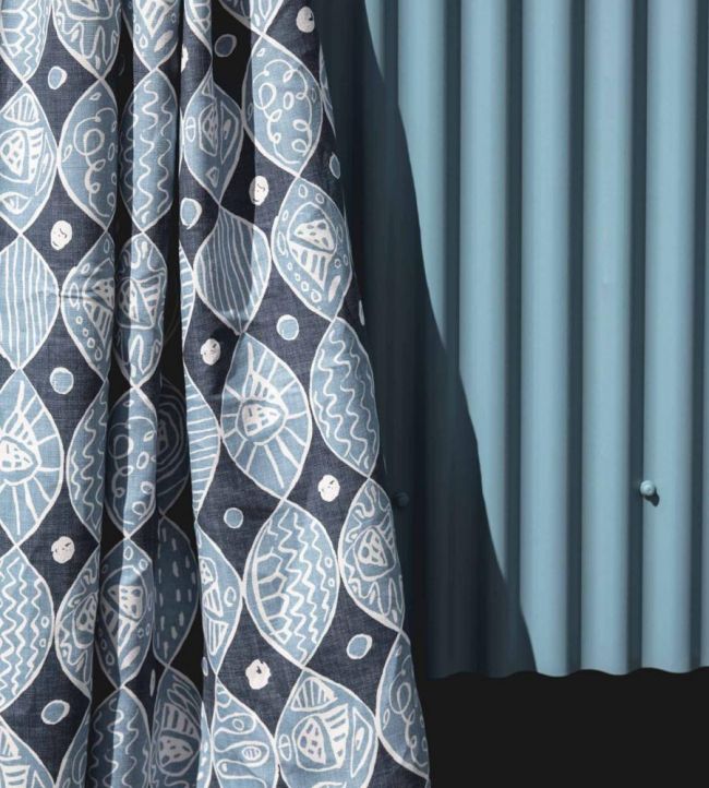 Katanga Room Fabric 2 - Blue