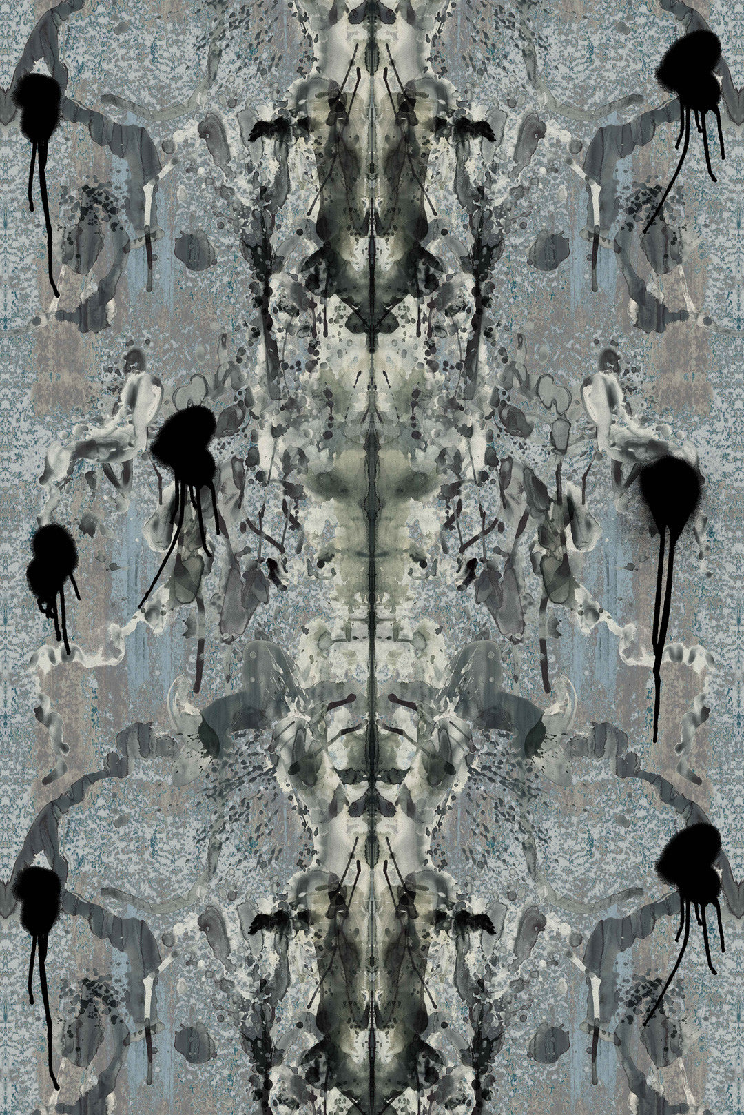 Rorschach Superwide Wallpaper - Blue