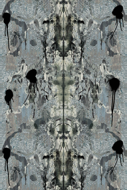 Rorschach Superwide Wallpaper - Blue