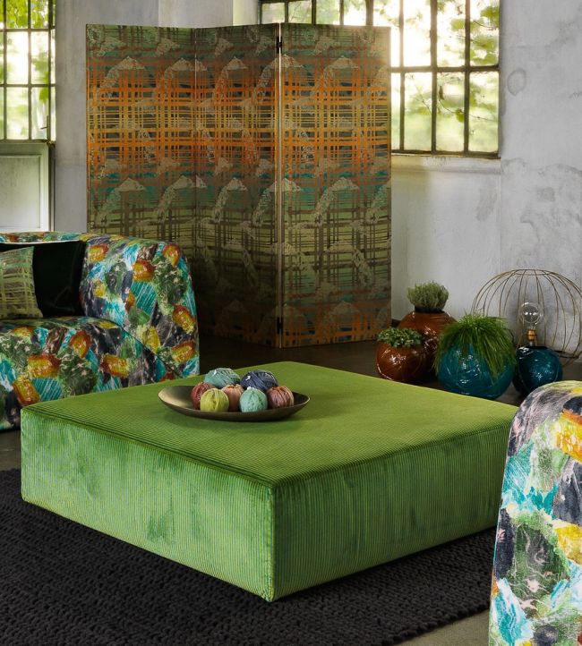 Rafah Room Fabric - Green