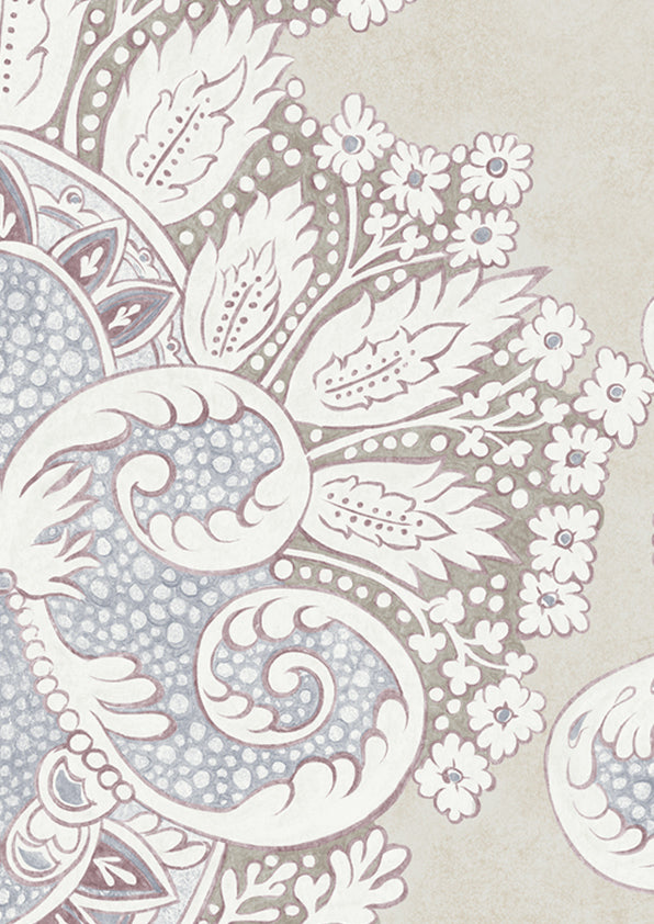 Rococo Wallpaper - Alabaster - Lewis & Wood