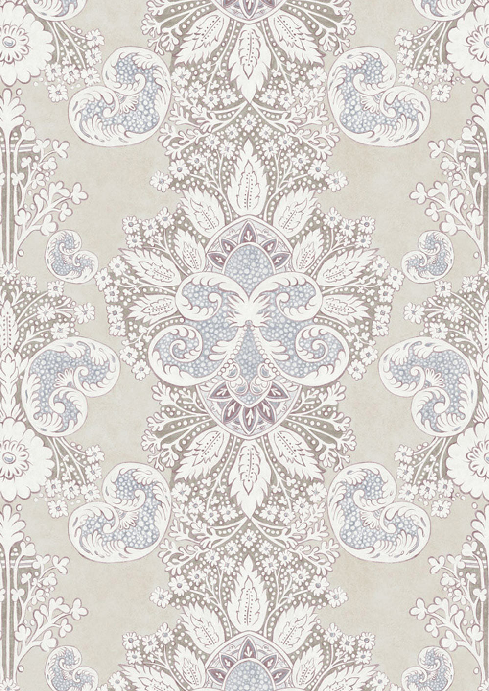 Rococo Wallpaper - Alabaster - Lewis & Wood