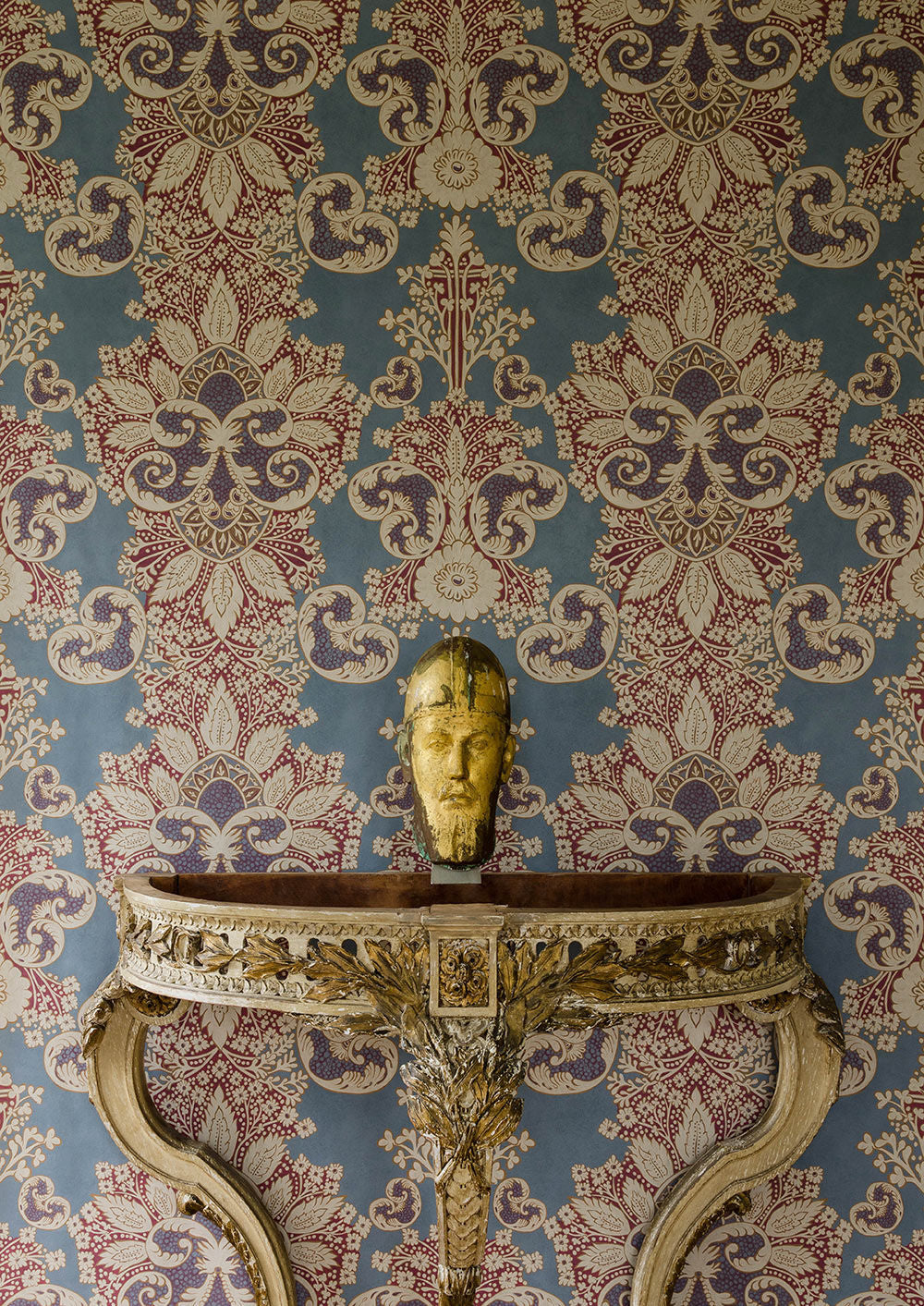 Rococo Wallpaper - Heraldic - Lewis & Wood
