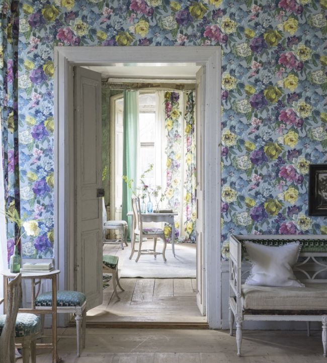 Roseto Wallpaper - Celadon - PDG675/01 - Designers Guild