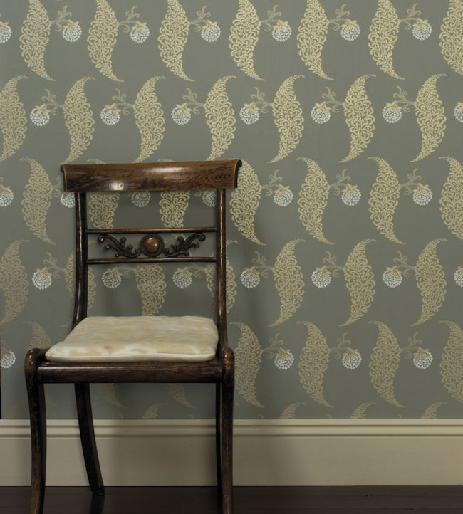 Rosslyn Wallpaper - Pigeon - 1938 - Farrow & Ball
