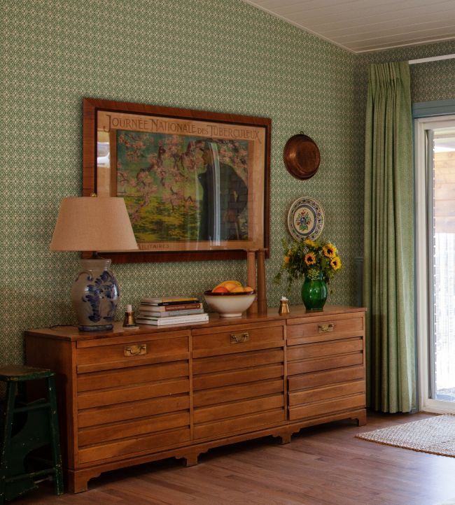 Lyckan Room Wallpaper 2 - Green