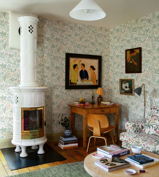 Huset I Solen Room Wallpaper - Multicolor