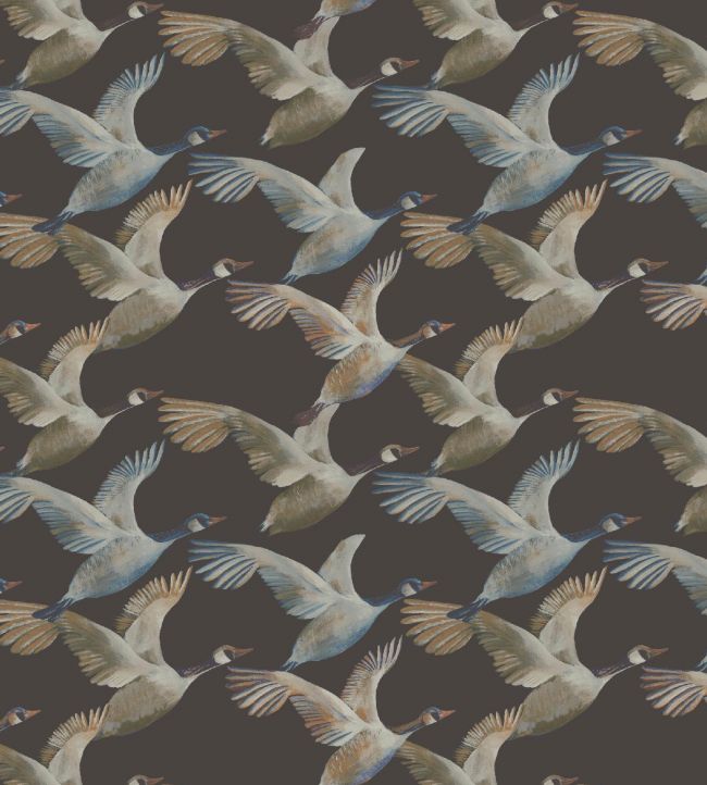 SKEIN1 - Skein Wallpaper - Charcoal - Arley House