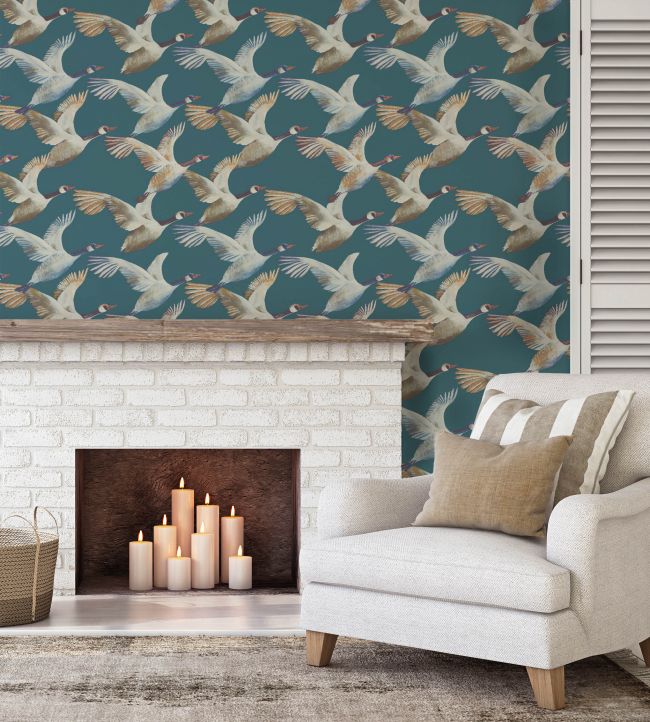 SKEIN8 - Skein Wallpaper - Deep Blue - Arley House