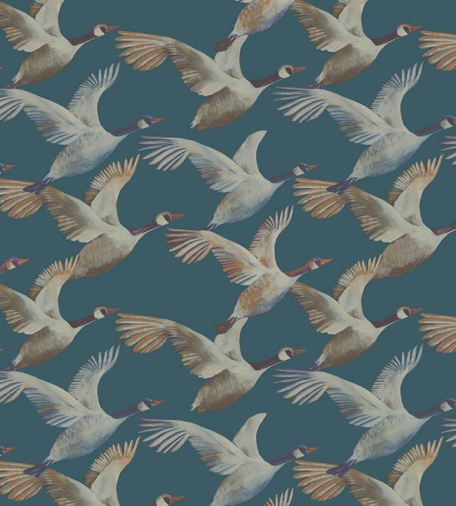 SKEIN8 - Skein Wallpaper - Deep Blue - Arley House