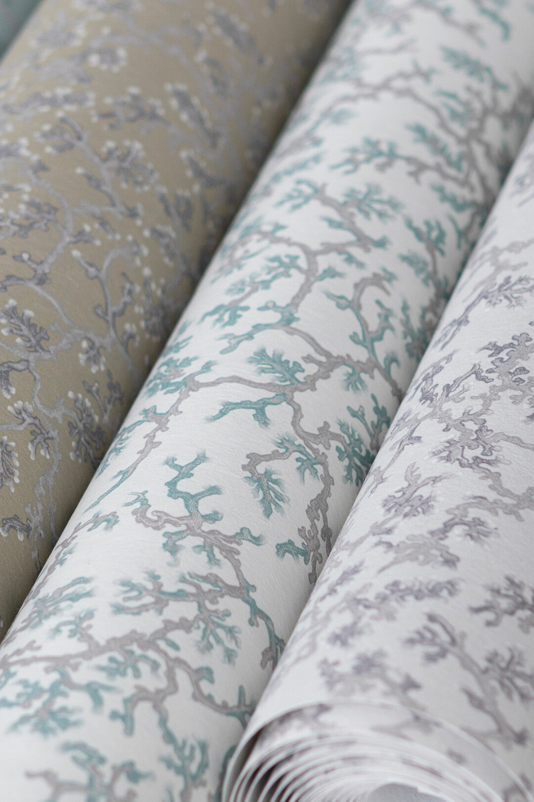 Fine Coral Room Wallpaper 4 - White