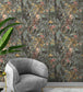 SUMATRA22 - Sumatra Wallpaper - Steel Grey - Arley House