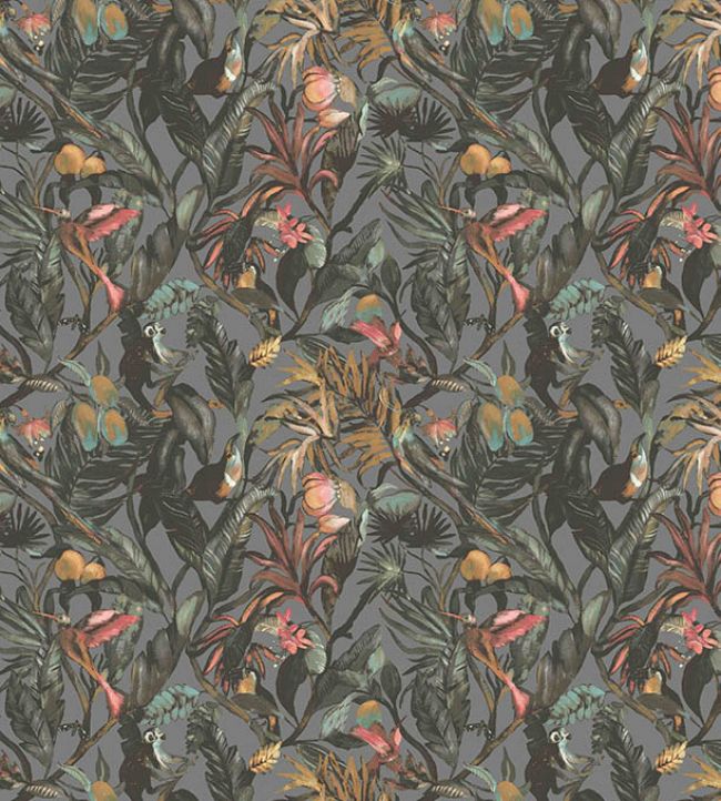 SUMATRA22 - Sumatra Wallpaper - Steel Grey - Arley House