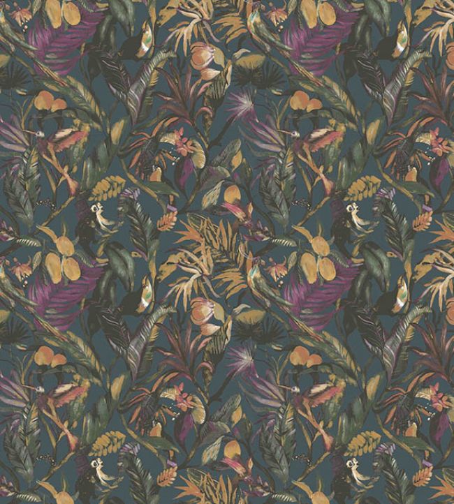 SUMATRA2 - Sumatra Wallpaper - Peacock Blue - Arley House