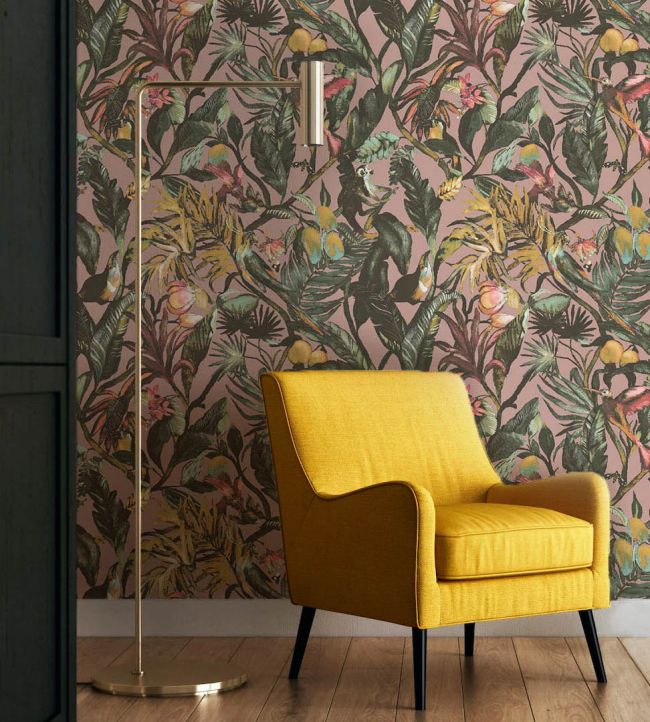 SUMATRA7 - Sumatra Wallpaper - Blush - Arley House