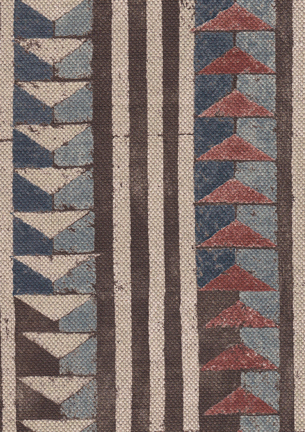 Sawtooth Fabric - Brown - Lewis & Wood