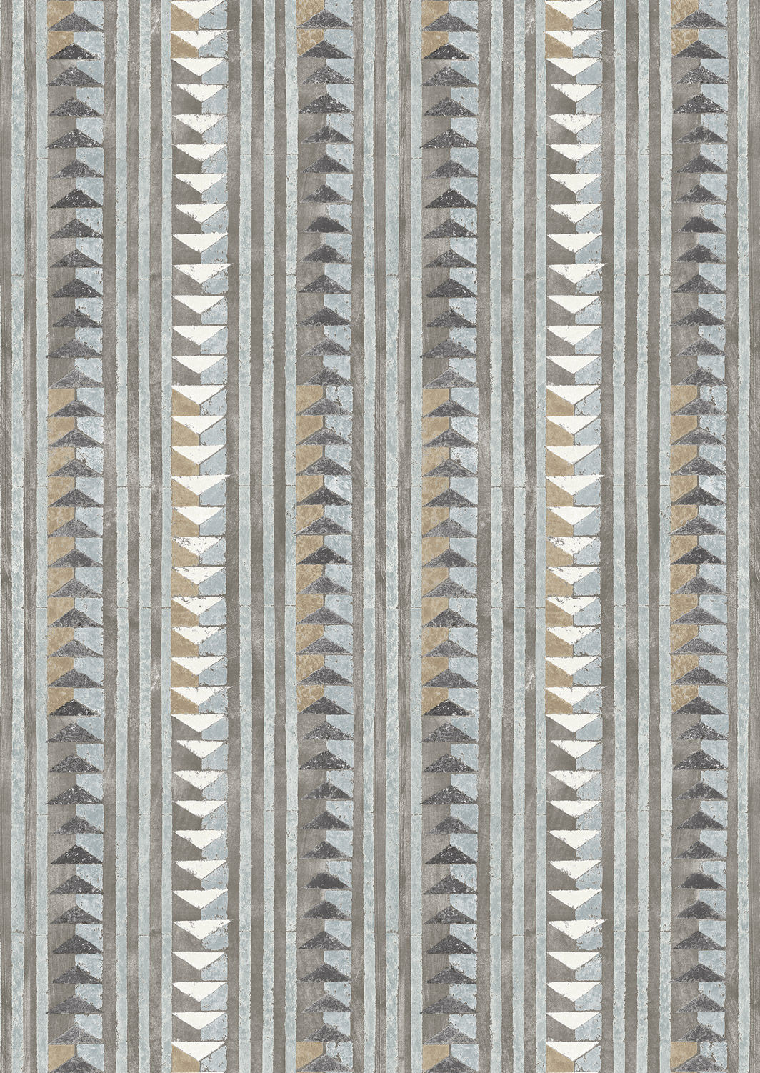 Sawtooth Fabric - Gray - Lewis & Wood
