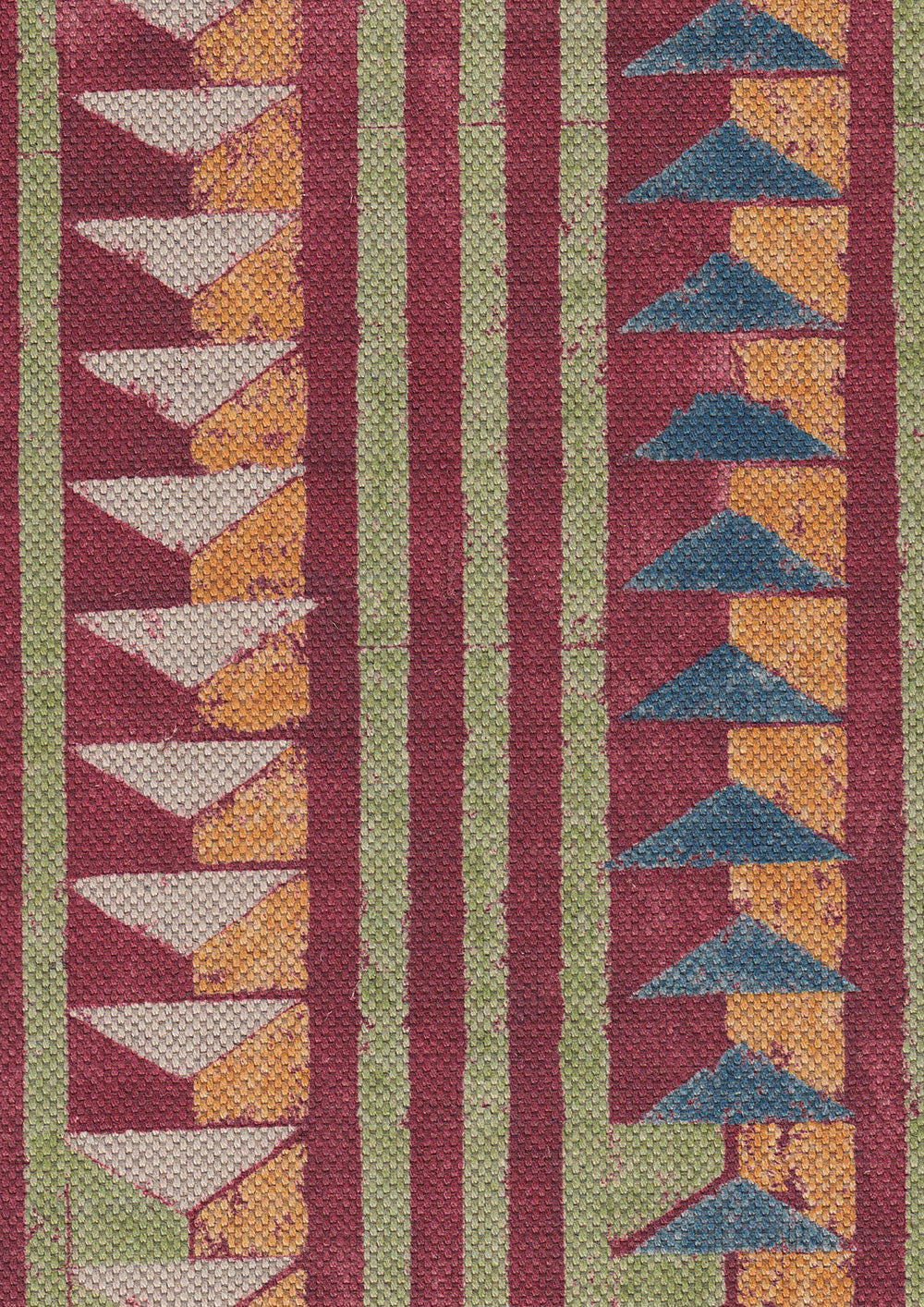 Sawtooth Fabric - Red - Lewis & Wood
