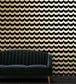 Scoop Lustre Room Wallpaper - Black