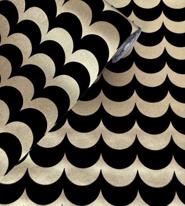 Scoop Lustre Room Wallpaper 2 - Black