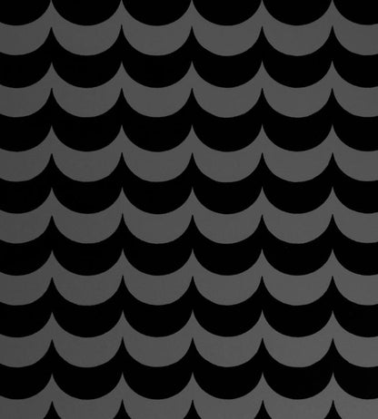 Scoop Flock Wallpaper - Black
