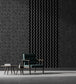 Scoop Flock Room Wallpaper 2 - Black