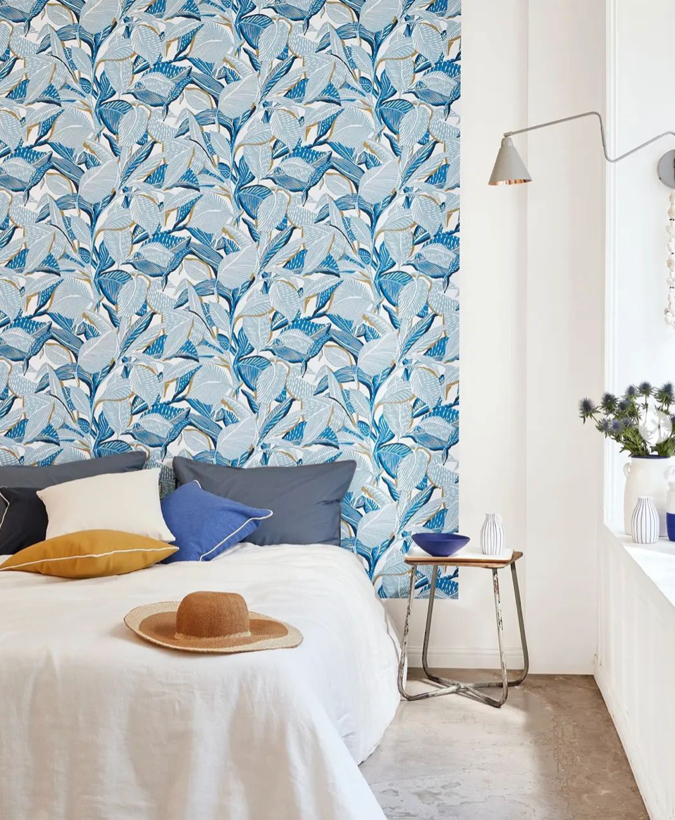 Riviera Room Wallpaper - Blue