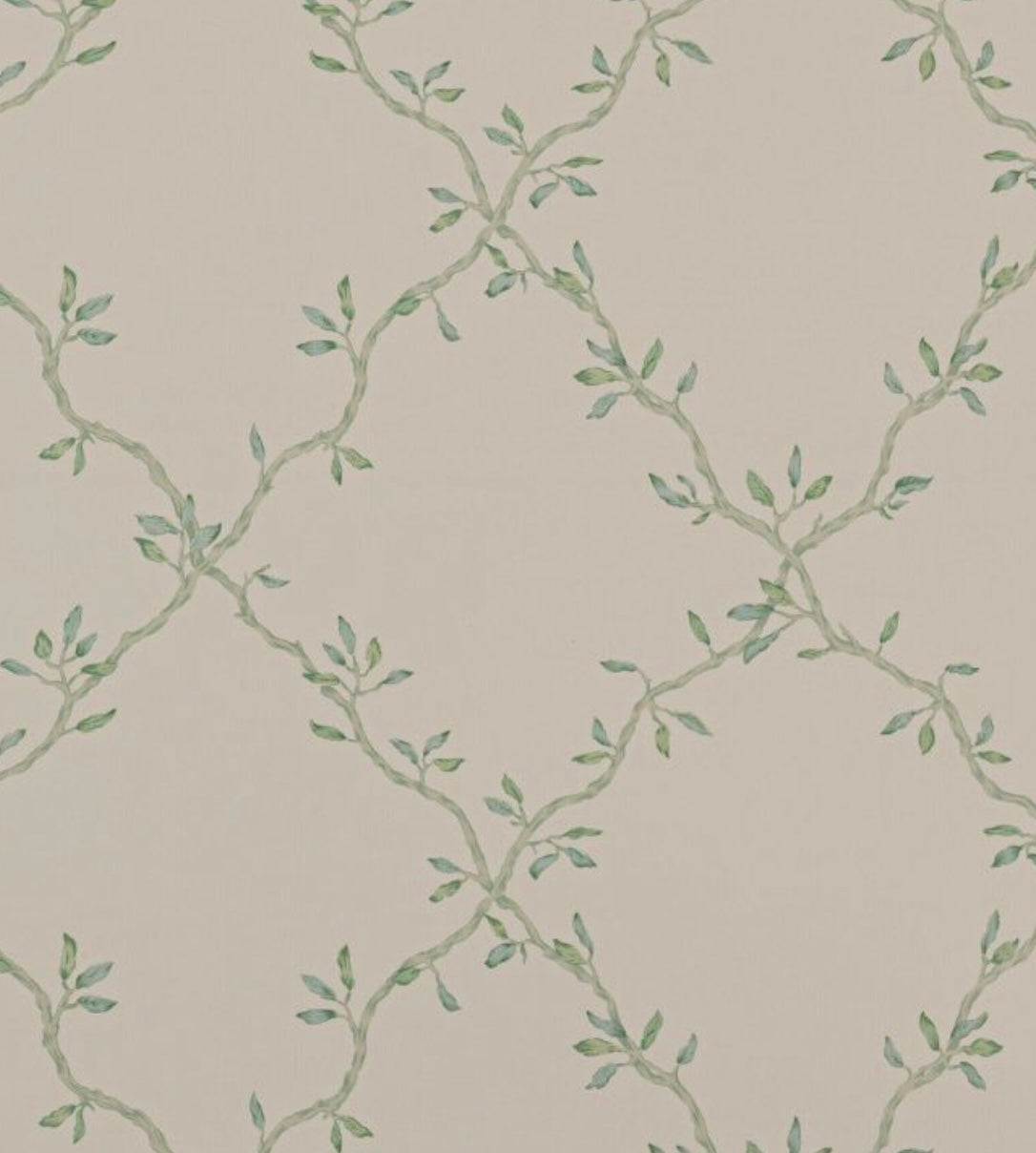 Leaf Trellis Wallpaper - Green - Colefax & Fowler