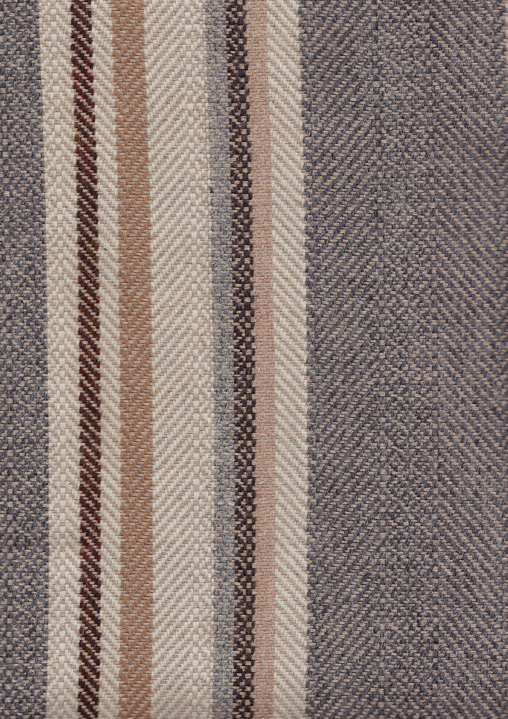 Selsley Stripe Fabric - Gray - Lewis & Wood