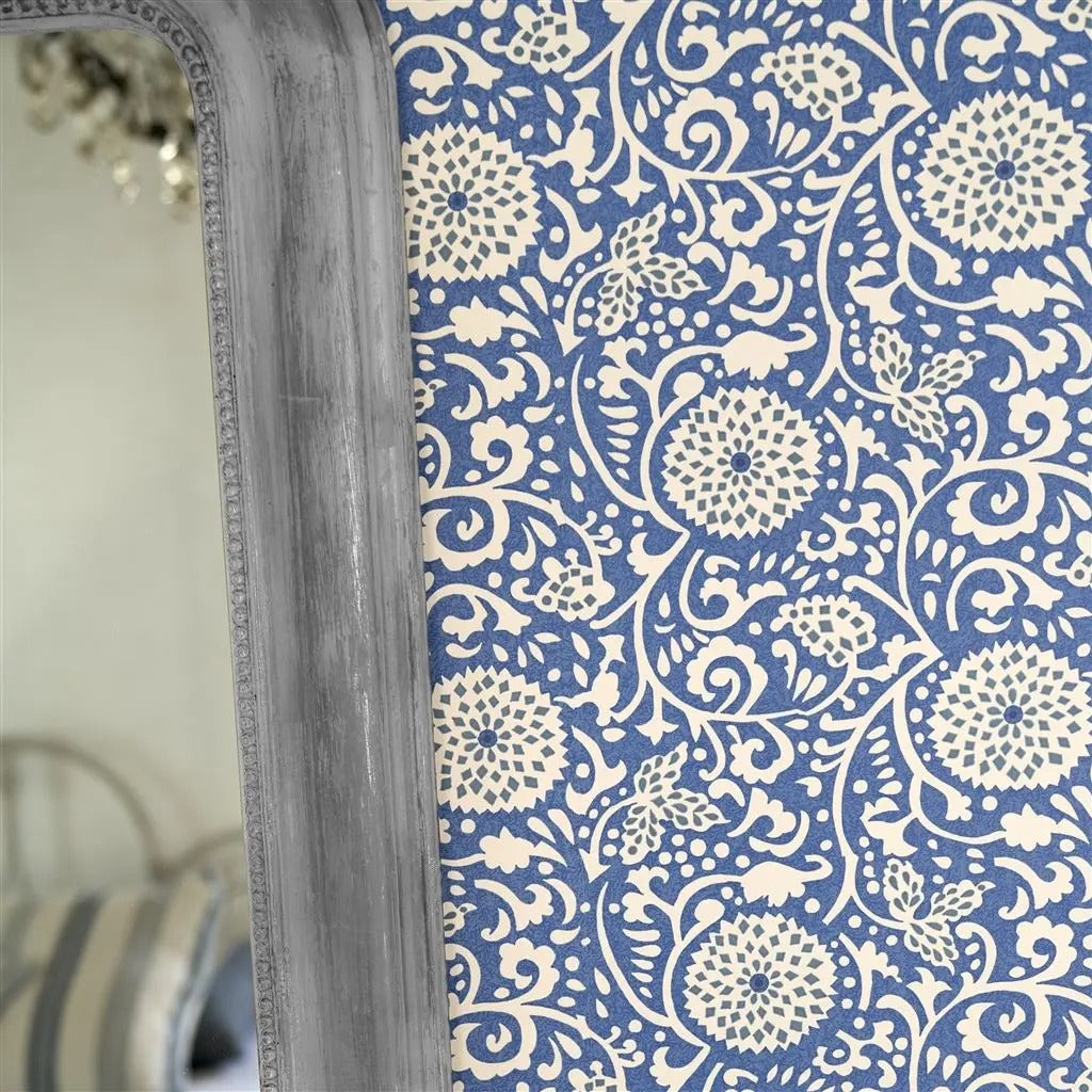 Shaqui Wallpaper - Cobalt - PDG1147/07 - Designers Guild