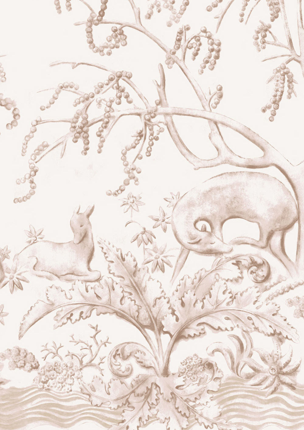 Sika Wallpaper - Pink - Lewis & Wood