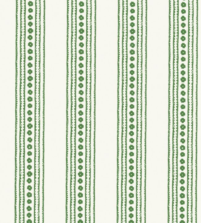 New Haven Stripe Wallpaper - Green 