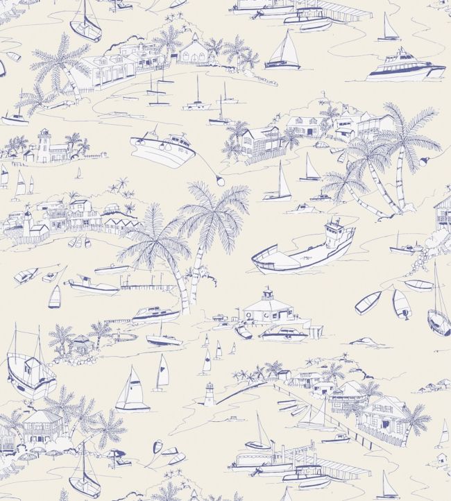 Bahamas Wallpaper - Cream